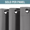 image:imageHVERSAILTEX Blackout Curtain for Living Room Thermal Insulated Window Treatment Curtain Extra Long 108 inch Length Energy Saving Solid Grommet Top Blackout Drape One Panel Jet Black 52W x 108LBluish Gray