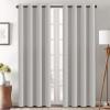 image:imageHVERSAILTEX Blackout Curtain for Living Room Thermal Insulated Window Treatment Curtain Extra Long 108 inch Length Energy Saving Solid Grommet Top Blackout Drape One Panel Jet Black 52W x 108LStone