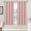image:imageHVERSAILTEX Blackout Curtain for Living Room Thermal Insulated Window Treatment Curtain Extra Long 108 inch Length Energy Saving Solid Grommet Top Blackout Drape One Panel Jet Black 52W x 108LBaby Pink
