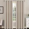 image:imageHVERSAILTEX Blackout Curtain for Living Room Thermal Insulated Window Treatment Curtain Extra Long 108 inch Length Energy Saving Solid Grommet Top Blackout Drape One Panel Jet Black 52W x 108LFog