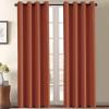image:imageHVERSAILTEX Blackout Curtain for Living Room Thermal Insulated Window Treatment Curtain Extra Long 108 inch Length Energy Saving Solid Grommet Top Blackout Drape One Panel Jet Black 52W x 108LOrange