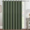 image:imageHVERSAILTEX Blackout Curtain for Living Room Thermal Insulated Window Treatment Curtain Extra Long 108 inch Length Energy Saving Solid Grommet Top Blackout Drape One Panel Jet Black 52W x 108LBronze Green