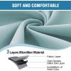 image:imageHVERSAILTEX Blackout Curtain for Living Room Thermal Insulated Window Treatment Curtain Extra Long 108 inch Length Energy Saving Solid Grommet Top Blackout Drape One Panel Jet Black 52W x 108LMineral Blue