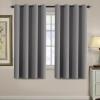 image:imageHVERSAILTEX Blackout Curtain for Living Room Thermal Insulated Window Treatment Curtain Extra Long 108 inch Length Energy Saving Solid Grommet Top Blackout Drape One Panel Jet Black 52W x 108LBluish Gray