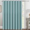 image:imageHVERSAILTEX Blackout Curtain for Living Room Thermal Insulated Window Treatment Curtain Extra Long 108 inch Length Energy Saving Solid Grommet Top Blackout Drape One Panel Jet Black 52W x 108LMineral Blue