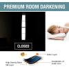 image:imageHVERSAILTEX Blackout Curtain for Living Room Thermal Insulated Window Treatment Curtain Extra Long 108 inch Length Energy Saving Solid Grommet Top Blackout Drape One Panel Jet Black 52W x 108LChocolate Brown