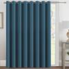 image:imageHVERSAILTEX Blackout Curtain for Living Room Thermal Insulated Window Treatment Curtain Extra Long 108 inch Length Energy Saving Solid Grommet Top Blackout Drape One Panel Jet Black 52W x 108LDark Teal