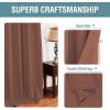 image:imageHVERSAILTEX Blackout Curtain for Living Room Thermal Insulated Window Treatment Curtain Extra Long 108 inch Length Energy Saving Solid Grommet Top Blackout Drape One Panel Jet Black 52W x 108LWashed Spice