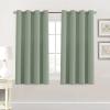 image:imageHVERSAILTEX Blackout Curtain for Living Room Thermal Insulated Window Treatment Curtain Extra Long 108 inch Length Energy Saving Solid Grommet Top Blackout Drape One Panel Jet Black 52W x 108LCyan