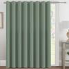 image:imageHVERSAILTEX Blackout Curtain for Living Room Thermal Insulated Window Treatment Curtain Extra Long 108 inch Length Energy Saving Solid Grommet Top Blackout Drape One Panel Jet Black 52W x 108LGreen Bay