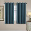 image:imageHVERSAILTEX Blackout Curtain for Living Room Thermal Insulated Window Treatment Curtain Extra Long 108 inch Length Energy Saving Solid Grommet Top Blackout Drape One Panel Jet Black 52W x 108LDark Teal