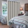 image:imageHVERSAILTEX Blackout Curtain for Living Room Thermal Insulated Window Treatment Curtain Extra Long 108 inch Length Energy Saving Solid Grommet Top Blackout Drape One Panel Jet Black 52W x 108LPale Oak