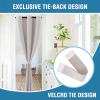 image:imageHVERSAILTEX Blackout Curtain for Living Room Thermal Insulated Window Treatment Curtain Extra Long 108 inch Length Energy Saving Solid Grommet Top Blackout Drape One Panel Jet Black 52W x 108LStone