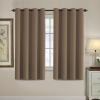 image:imageHVERSAILTEX Blackout Curtain for Living Room Thermal Insulated Window Treatment Curtain Extra Long 108 inch Length Energy Saving Solid Grommet Top Blackout Drape One Panel Jet Black 52W x 108LMacchiato