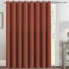 image:imageHVERSAILTEX Blackout Curtain for Living Room Thermal Insulated Window Treatment Curtain Extra Long 108 inch Length Energy Saving Solid Grommet Top Blackout Drape One Panel Jet Black 52W x 108LOrange