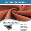 image:imageHVERSAILTEX Blackout Curtain for Living Room Thermal Insulated Window Treatment Curtain Extra Long 108 inch Length Energy Saving Solid Grommet Top Blackout Drape One Panel Jet Black 52W x 108LOrange