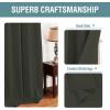 image:imageHVERSAILTEX Blackout Curtain for Living Room Thermal Insulated Window Treatment Curtain Extra Long 108 inch Length Energy Saving Solid Grommet Top Blackout Drape One Panel Jet Black 52W x 108LOlive
