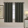 image:imageHVERSAILTEX Blackout Curtain for Living Room Thermal Insulated Window Treatment Curtain Extra Long 108 inch Length Energy Saving Solid Grommet Top Blackout Drape One Panel Jet Black 52W x 108LOlive