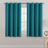 image:imageHVERSAILTEX Blackout Curtain for Living Room Thermal Insulated Window Treatment Curtain Extra Long 108 inch Length Energy Saving Solid Grommet Top Blackout Drape One Panel Jet Black 52W x 108LTurquoise Blue