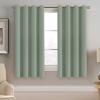 image:imageHVERSAILTEX Blackout Curtain for Living Room Thermal Insulated Window Treatment Curtain Extra Long 108 inch Length Energy Saving Solid Grommet Top Blackout Drape One Panel Jet Black 52W x 108LSea Grass