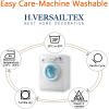 image:imageHVERSAILTEX Blackout Curtain for Living Room Thermal Insulated Window Treatment Curtain Extra Long 108 inch Length Energy Saving Solid Grommet Top Blackout Drape One Panel Jet Black 52W x 108LStone Blue
