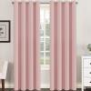 image:imageHVERSAILTEX Blackout Curtain for Living Room Thermal Insulated Window Treatment Curtain Extra Long 108 inch Length Energy Saving Solid Grommet Top Blackout Drape One Panel Jet Black 52W x 108LBaby Pink