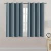 image:imageHVERSAILTEX Blackout Curtain for Living Room Thermal Insulated Window Treatment Curtain Extra Long 108 inch Length Energy Saving Solid Grommet Top Blackout Drape One Panel Jet Black 52W x 108LStone Blue