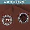 image:imageHVERSAILTEX Blackout Curtain for Living Room Thermal Insulated Window Treatment Curtain Extra Long 108 inch Length Energy Saving Solid Grommet Top Blackout Drape One Panel Jet Black 52W x 108LRust