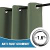 image:imageHVERSAILTEX Blackout Curtain for Living Room Thermal Insulated Window Treatment Curtain Extra Long 108 inch Length Energy Saving Solid Grommet Top Blackout Drape One Panel Jet Black 52W x 108LBronze Green