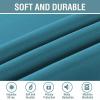 image:imageHVERSAILTEX Blackout Curtain for Living Room Thermal Insulated Window Treatment Curtain Extra Long 108 inch Length Energy Saving Solid Grommet Top Blackout Drape One Panel Jet Black 52W x 108LTurquoise Blue