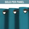 image:imageHVERSAILTEX Blackout Curtain for Living Room Thermal Insulated Window Treatment Curtain Extra Long 108 inch Length Energy Saving Solid Grommet Top Blackout Drape One Panel Jet Black 52W x 108LTurquoise Blue