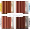 image:imageHVERSAILTEX Blackout Curtain for Living Room Thermal Insulated Window Treatment Curtain Extra Long 108 inch Length Energy Saving Solid Grommet Top Blackout Drape One Panel Jet Black 52W x 108LOrange