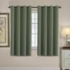 image:imageHVERSAILTEX Blackout Curtain for Living Room Thermal Insulated Window Treatment Curtain Extra Long 108 inch Length Energy Saving Solid Grommet Top Blackout Drape One Panel Jet Black 52W x 108LBronze Green