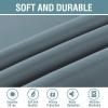 image:imageHVERSAILTEX Blackout Curtain for Living Room Thermal Insulated Window Treatment Curtain Extra Long 108 inch Length Energy Saving Solid Grommet Top Blackout Drape One Panel Jet Black 52W x 108LStone Blue