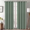 image:imageHVERSAILTEX Blackout Curtain for Living Room Thermal Insulated Window Treatment Curtain Extra Long 108 inch Length Energy Saving Solid Grommet Top Blackout Drape One Panel Jet Black 52W x 108LGreen Bay