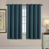 image:imageHVERSAILTEX Blackout Curtain for Living Room Thermal Insulated Window Treatment Curtain Extra Long 108 inch Length Energy Saving Solid Grommet Top Blackout Drape One Panel Jet Black 52W x 108LDark Teal