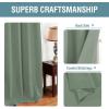 image:imageHVERSAILTEX Blackout Curtain for Living Room Thermal Insulated Window Treatment Curtain Extra Long 108 inch Length Energy Saving Solid Grommet Top Blackout Drape One Panel Jet Black 52W x 108LGreen Bay