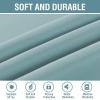 image:imageHVERSAILTEX Blackout Curtain for Living Room Thermal Insulated Window Treatment Curtain Extra Long 108 inch Length Energy Saving Solid Grommet Top Blackout Drape One Panel Jet Black 52W x 108LMineral Blue