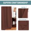 image:imageHVERSAILTEX Blackout Curtain for Living Room Thermal Insulated Window Treatment Curtain Extra Long 108 inch Length Energy Saving Solid Grommet Top Blackout Drape One Panel Jet Black 52W x 108LRust