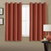 image:imageHVERSAILTEX Blackout Curtain for Living Room Thermal Insulated Window Treatment Curtain Extra Long 108 inch Length Energy Saving Solid Grommet Top Blackout Drape One Panel Jet Black 52W x 108LOrange