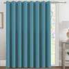 image:imageHVERSAILTEX Blackout Curtain for Living Room Thermal Insulated Window Treatment Curtain Extra Long 108 inch Length Energy Saving Solid Grommet Top Blackout Drape One Panel Jet Black 52W x 108LStorm Blue