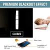 image:imageHVERSAILTEX Blackout Curtain for Living Room Thermal Insulated Window Treatment Curtain Extra Long 108 inch Length Energy Saving Solid Grommet Top Blackout Drape One Panel Jet Black 52W x 108LStone Blue