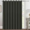 image:imageHVERSAILTEX Blackout Curtain for Living Room Thermal Insulated Window Treatment Curtain Extra Long 108 inch Length Energy Saving Solid Grommet Top Blackout Drape One Panel Jet Black 52W x 108LOlive