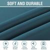 image:imageHVERSAILTEX Blackout Curtain for Living Room Thermal Insulated Window Treatment Curtain Extra Long 108 inch Length Energy Saving Solid Grommet Top Blackout Drape One Panel Jet Black 52W x 108LDark Teal