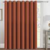 image:imageHVERSAILTEX Blackout Curtain for Living Room Thermal Insulated Window Treatment Curtain Extra Long 108 inch Length Energy Saving Solid Grommet Top Blackout Drape One Panel Jet Black 52W x 108LOrange