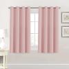image:imageHVERSAILTEX Blackout Curtain for Living Room Thermal Insulated Window Treatment Curtain Extra Long 108 inch Length Energy Saving Solid Grommet Top Blackout Drape One Panel Jet Black 52W x 108LBaby Pink