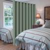 image:imageHVERSAILTEX Blackout Curtain for Living Room Thermal Insulated Window Treatment Curtain Extra Long 108 inch Length Energy Saving Solid Grommet Top Blackout Drape One Panel Jet Black 52W x 108LGreen Bay