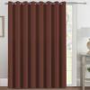 image:imageHVERSAILTEX Blackout Curtain for Living Room Thermal Insulated Window Treatment Curtain Extra Long 108 inch Length Energy Saving Solid Grommet Top Blackout Drape One Panel Jet Black 52W x 108LRust