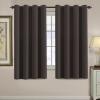 image:imageHVERSAILTEX Blackout Curtain for Living Room Thermal Insulated Window Treatment Curtain Extra Long 108 inch Length Energy Saving Solid Grommet Top Blackout Drape One Panel Jet Black 52W x 108LChocolate Brown