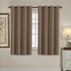 image:imageHVERSAILTEX Blackout Curtain for Living Room Thermal Insulated Window Treatment Curtain Extra Long 108 inch Length Energy Saving Solid Grommet Top Blackout Drape One Panel Jet Black 52W x 108LMacchiato